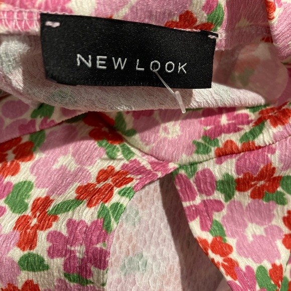 New Look pink longsleeve floral dress ladies size 12 - Picture 2 of 4